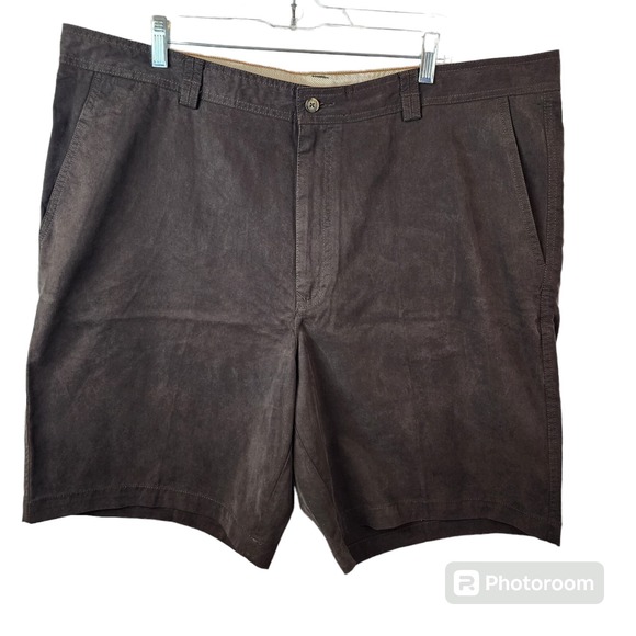Tommy Bahama Other - Tommy Bahama Shorts Mens Size 40 Brown‎ Flat Front Golf Casual Preppy Super Soft